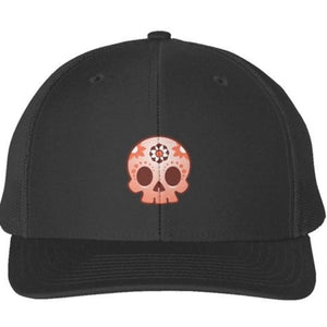 Skull Design Snapback Cap