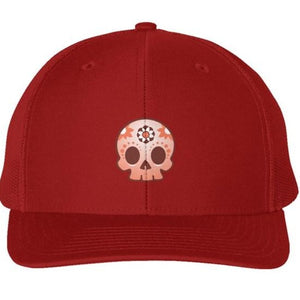 Skull Design Snapback Cap