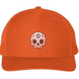 Skull Design Snapback Cap