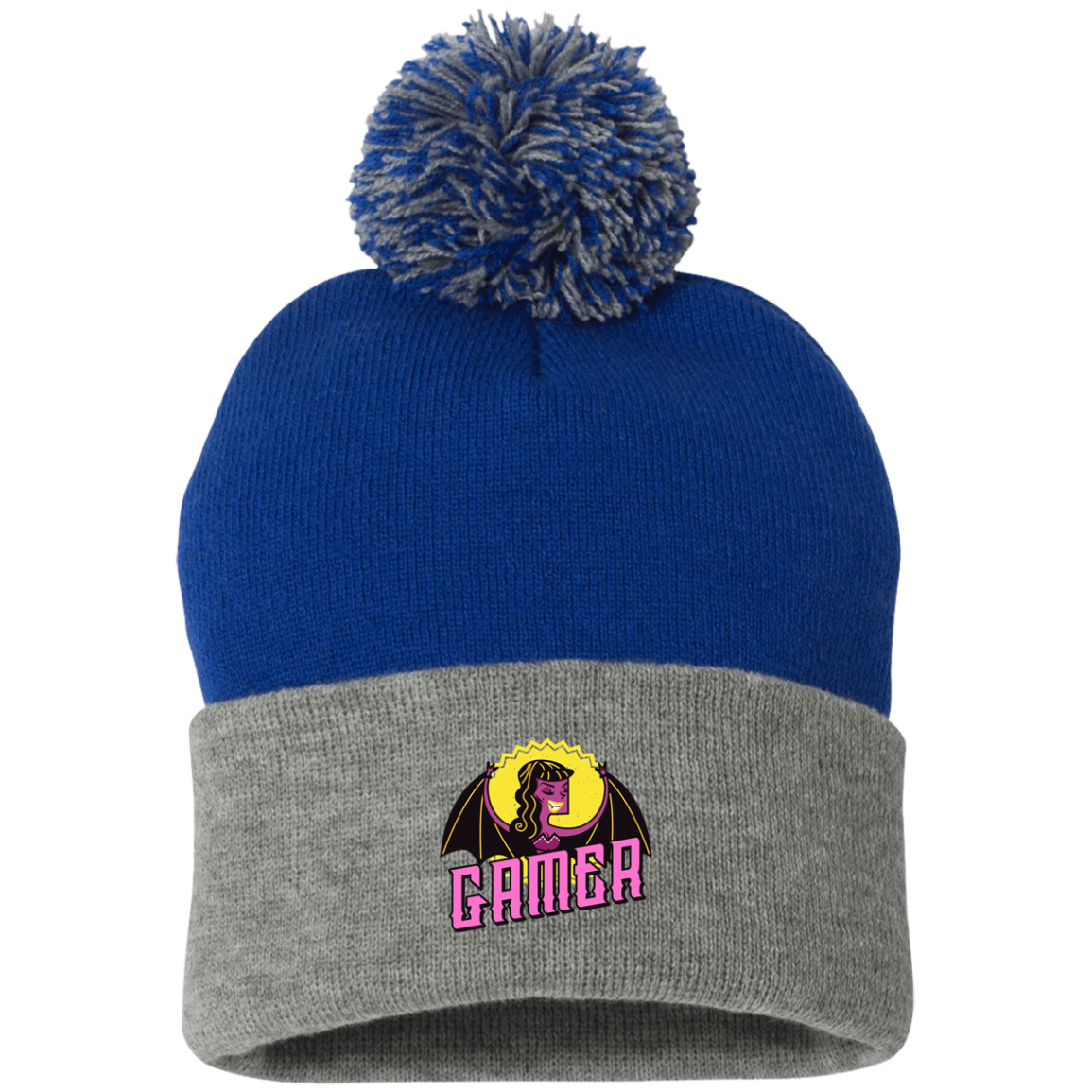 Gamer Vampire Pom Pom Knit Hat