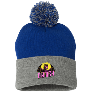 Gamer Vampire Pom Pom Knit Hat