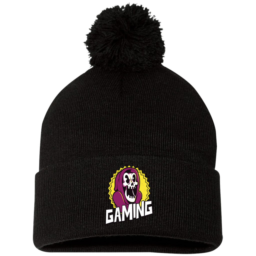 Gaming Pom Pom Knit Cap