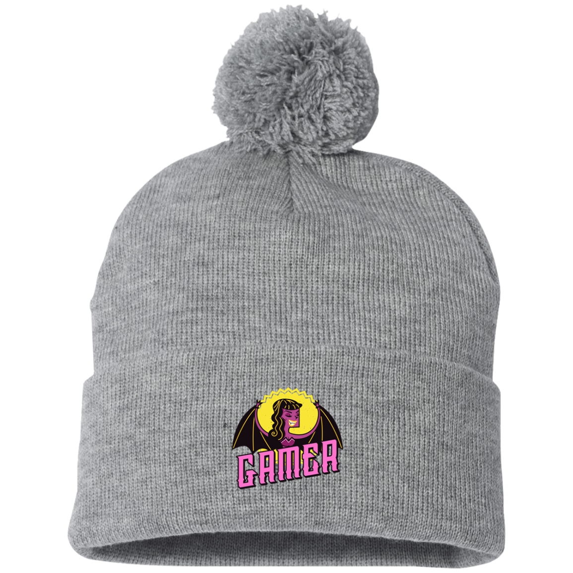 Gamer Vampire Pom Pom Knit Hat