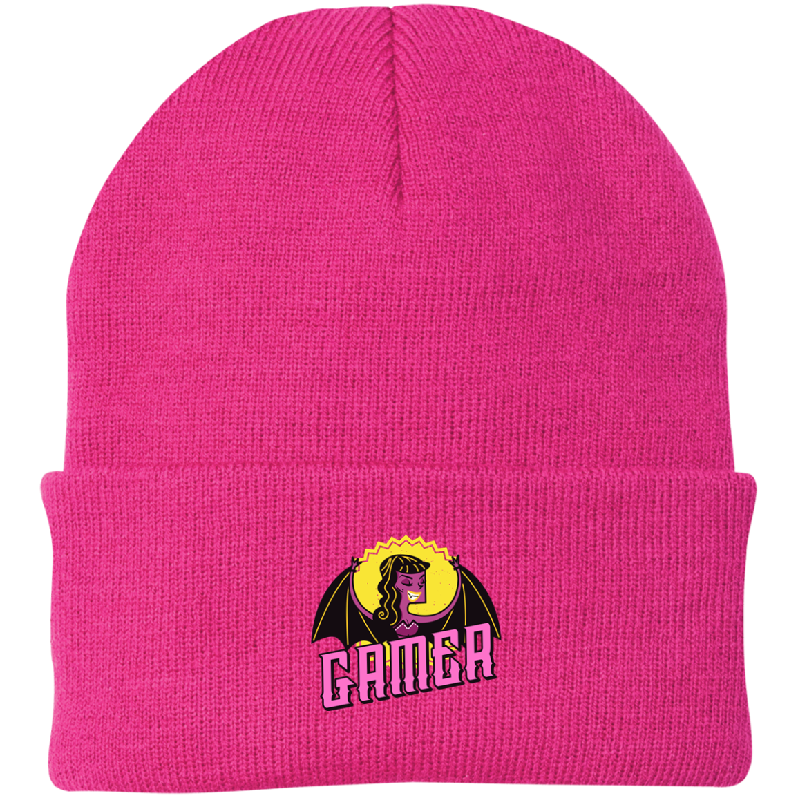 Gamer Vampire Girl Knit Cap