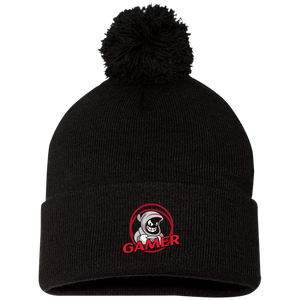 Gamer Ghost - Pom Pom Knit Beanie