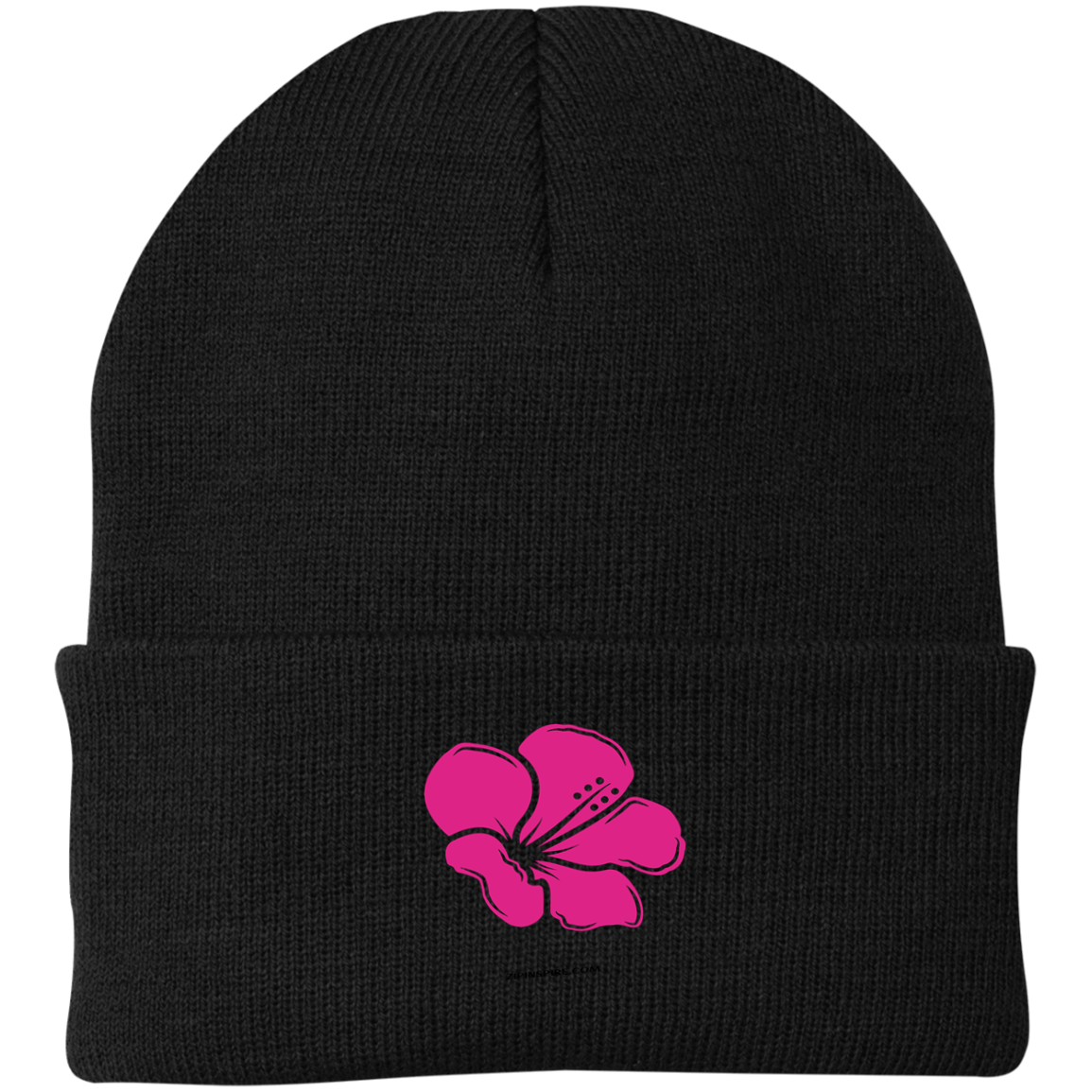 Hibiscus Flower Pink Wealth & Love - Knit Beanie