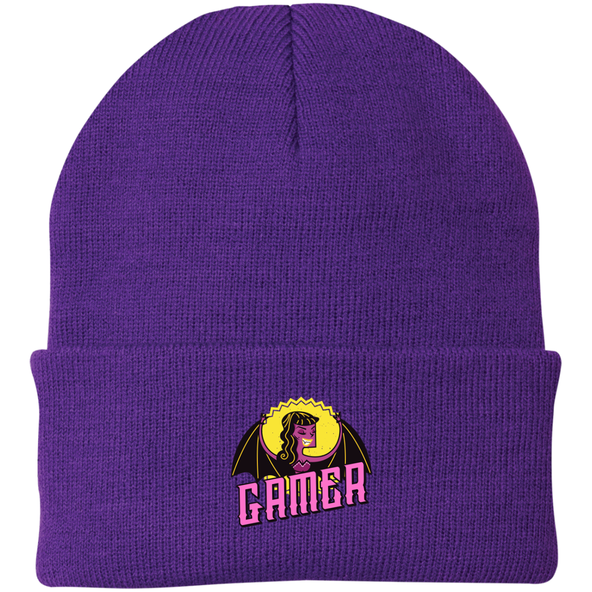 Gamer Vampire Girl Knit Cap