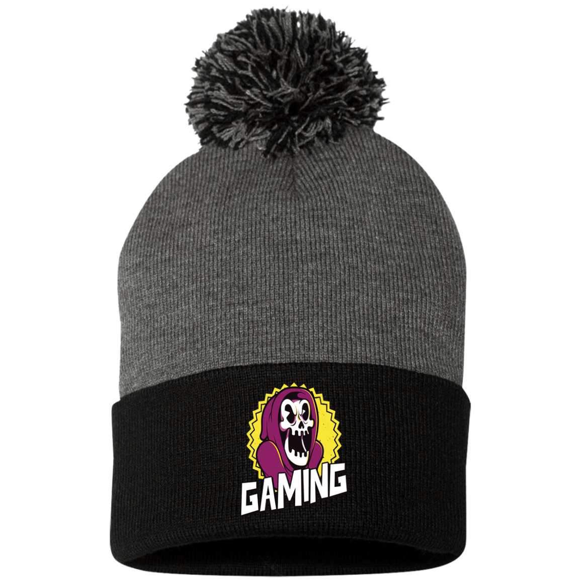 Gaming Pom Pom Knit Cap