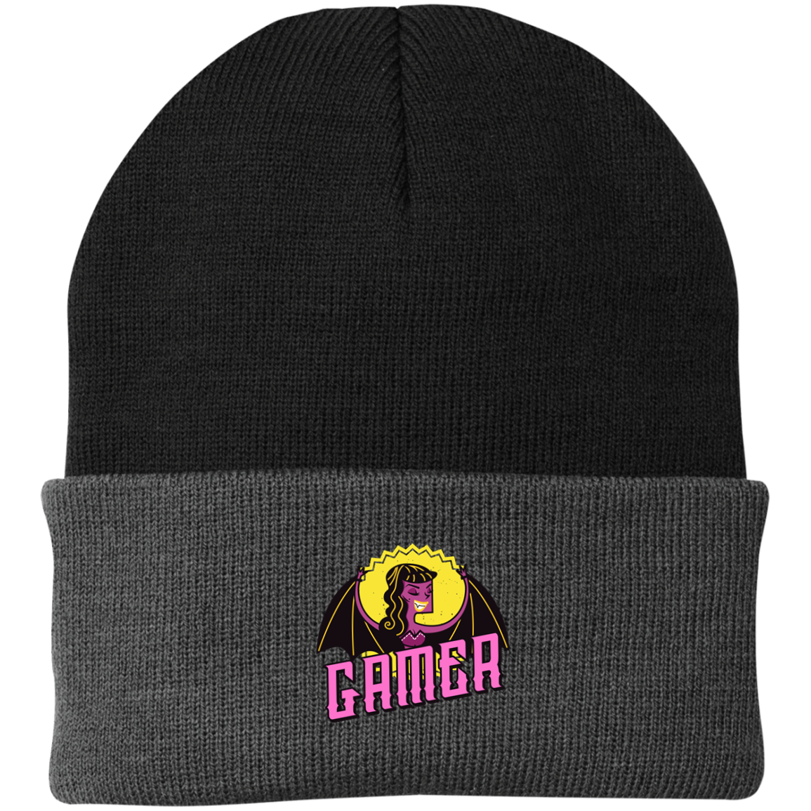 Gamer Vampire Girl Knit Cap