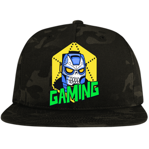 Gaming  Head Flat Bill High-Profile Snapback Hat