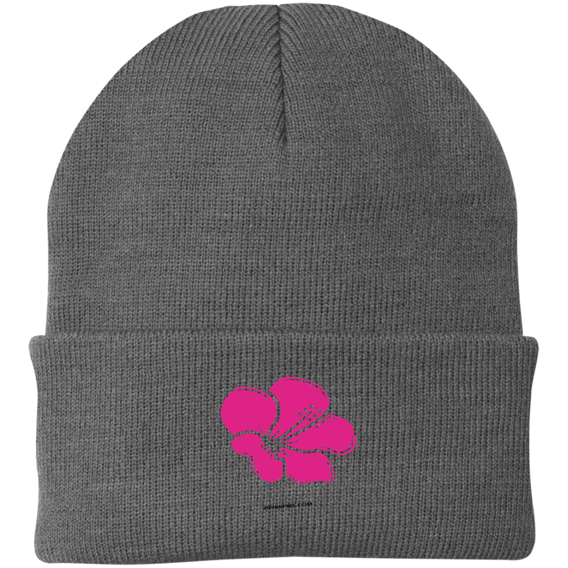 Hibiscus Flower Pink Wealth & Love - Knit Beanie