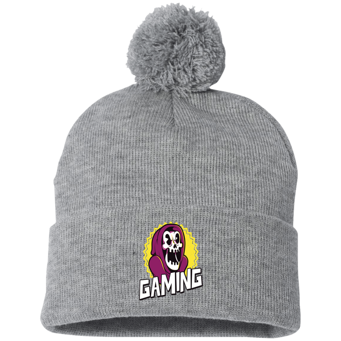 Gaming Pom Pom Knit Cap