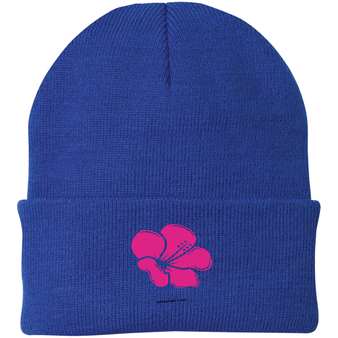 Hibiscus Flower Pink Wealth & Love - Knit Beanie