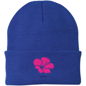 Hibiscus Flower Pink Wealth & Love - Knit Beanie