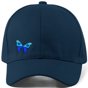 inspiring butterfly hat cap navy