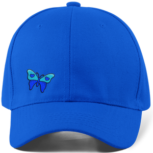 inspiring butterfly hat cap blue