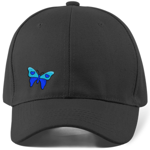 inspiring butterfly hat cap grey