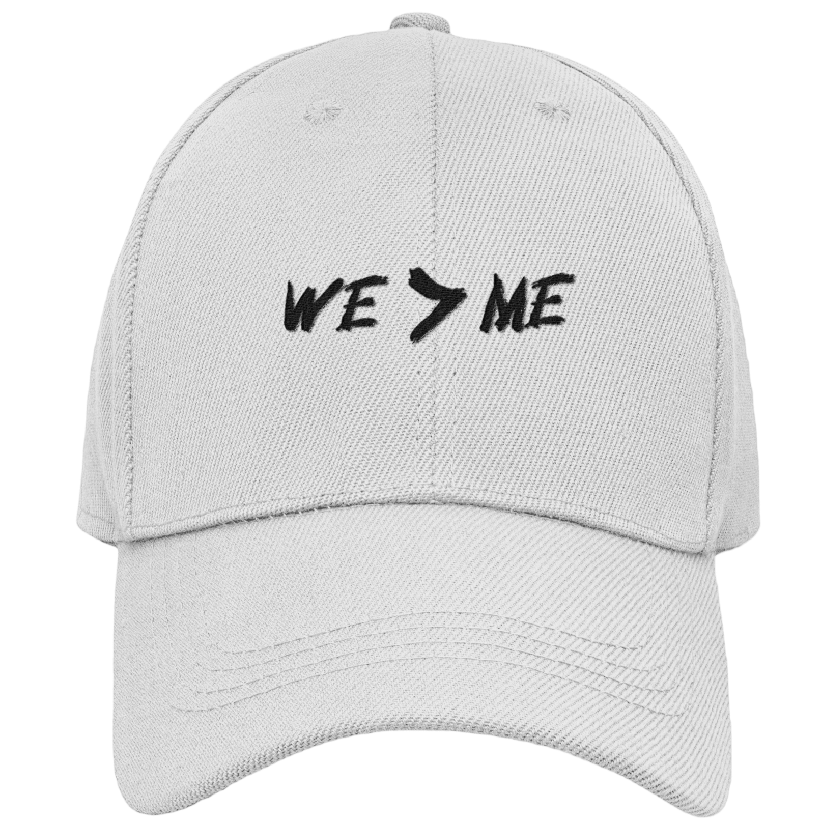 WE > ME Soft baseball cap