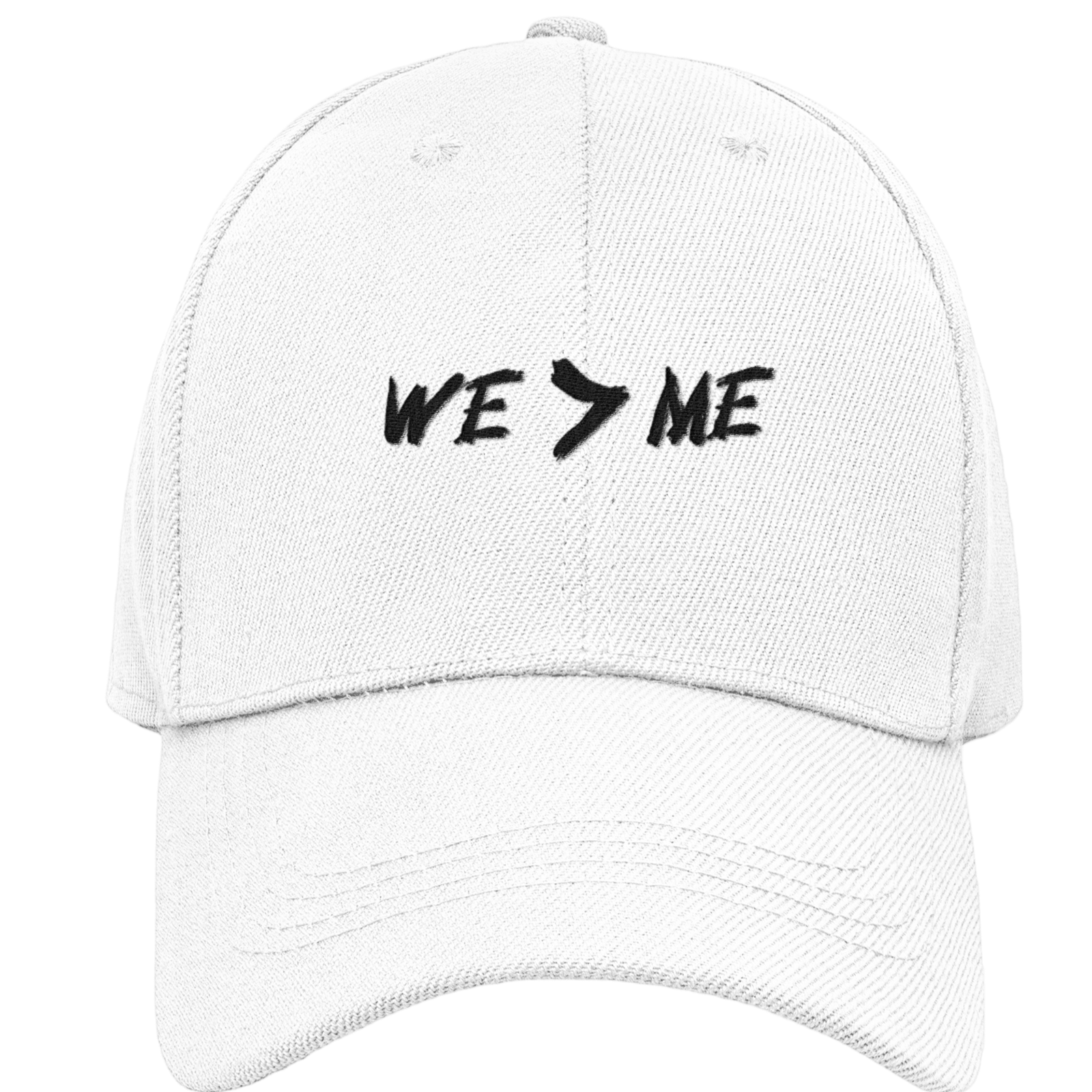 WE > ME Soft baseball cap